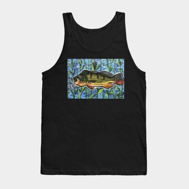 Peacock bass a catchin’ Tank Top by Artladyjen